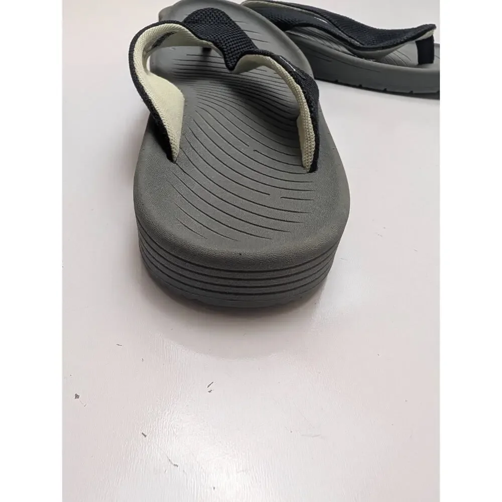 Hey Dude Milo Black Army Flip Flop Thong Sandals Men's Size 15 Comfort